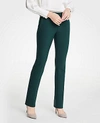 Ann Taylor The Petite Straight Leg Pant - Curvy Fit In Pine Grove