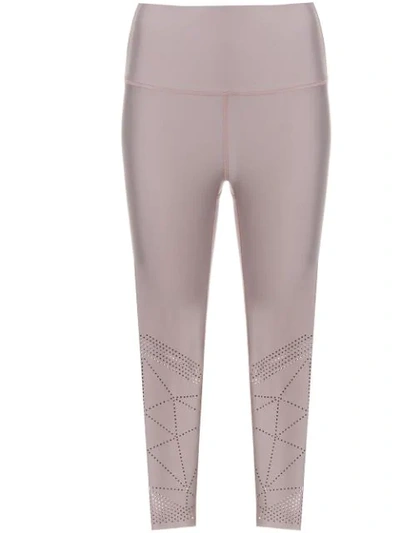 NIMBLE ACTIVEWEAR NIMBLE ACTIVEWEAR STUDIO TO STREET 7/8 LASER CUT LEGGINGS - PINK 