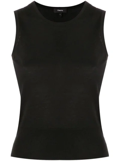Theory Stretch Fit Vest In Black