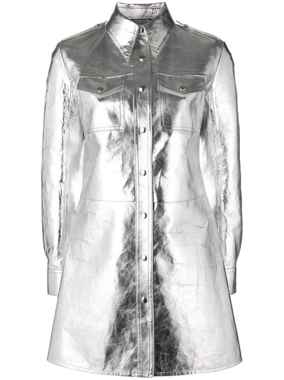 Calvin Klein 205w39nyc Laminated Shirt Dress