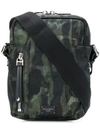 Dolce & Gabbana Camouflage Crossbody Bag In Military Green