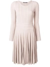 Antonino Valenti Flared Fitted Day Dress In Neutrals