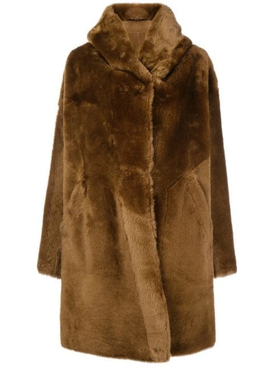 Sylvie Schimmel Oversized Coat In Brown