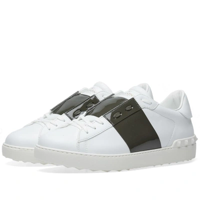 Valentino Garavani White Leather Open Sneakers