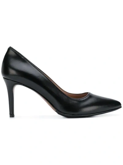 Albano Pointed Toe Pumps In Black