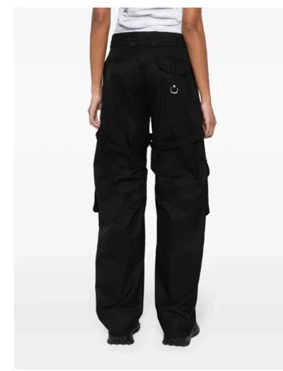 Off-white Trousers In Black