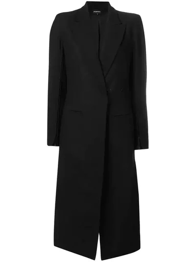 Ann Demeulemeester Single Breasted Coat In Black