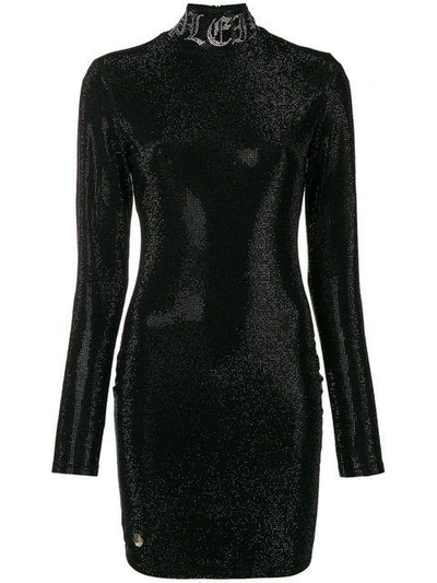 Philipp Plein Crystal-embellished Dress - Black