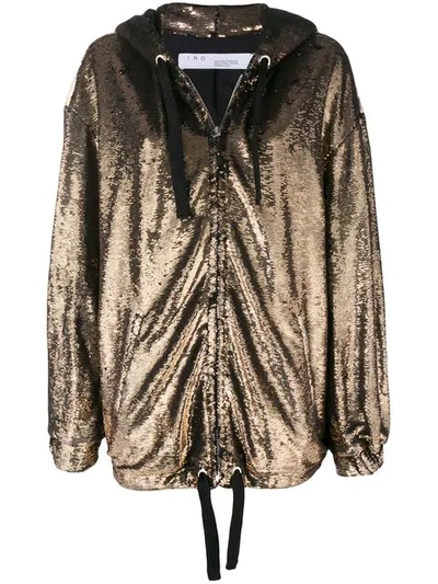 Iro Dory Sequin Oversized Jacket In Metallic