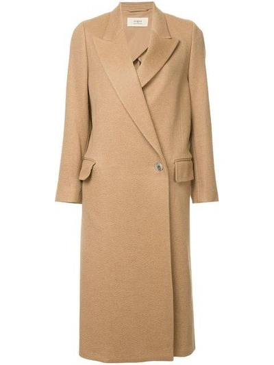 Ports 1961 Single Breasted Coat In Brown