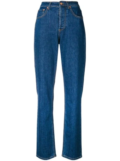 Philosophy Di Lorenzo Serafini High Waist Straight Jeans In Blue