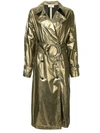 Ports 1961 Metallic Belted Trench Coat