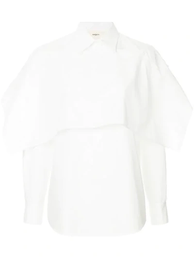 Ports 1961 Layered Button-down Shirt In White