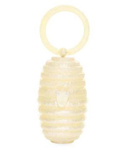 Cult Gaia Devora Hive Top Handle Bag In Pearl ModeSens