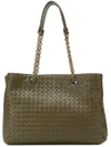 Bottega Veneta Woven Tote - Green