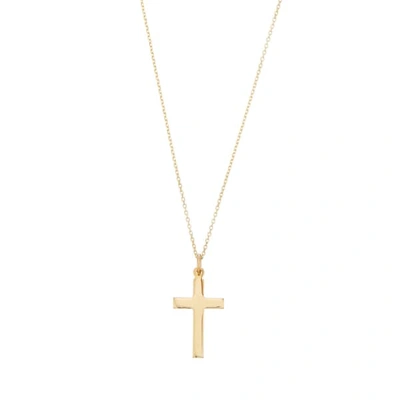Lily & Roo Solid Gold Cross Pendant Necklace