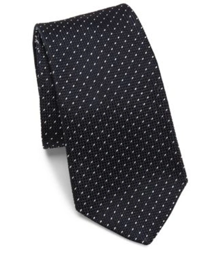 Polo Ralph Lauren Grenedine Silk Tie In Navy