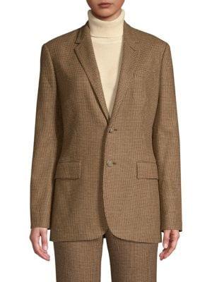 ralph lauren check blazer
