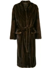 Liska Belted Coat - Brown