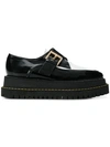 N°21 Buckled Creepers Shoes In Black