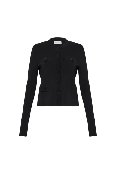 Rebecca Vallance Miriam Knit Jacket In Black