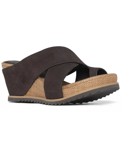 Donald Pliner Sisu Suede Sandal In Brown