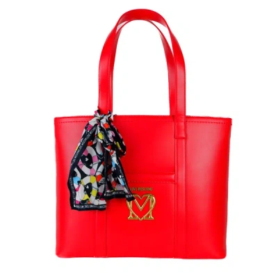 Love Moschino Red Artificial Leather Shoulder Bag