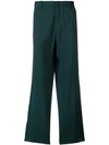 N°21 Striped Loose Trousers In Green