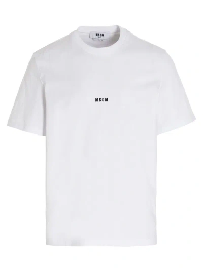 Msgm Logo T-shirt In White