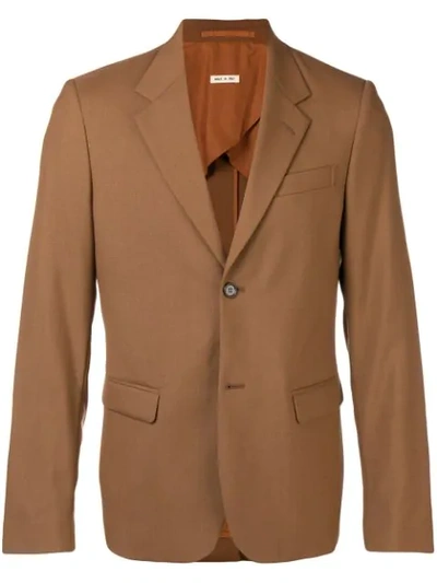 Marni Suit Blazer Jacket In Brown