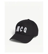 Mcq By Alexander Mcqueen Logo Cotton Baseball Cap In Black White