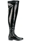Alberta Ferretti Thigh-high Boots - Black