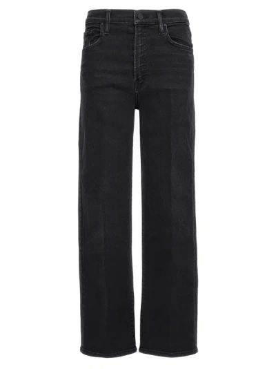 Mother The Rambler Zip Ankle Jeans Black