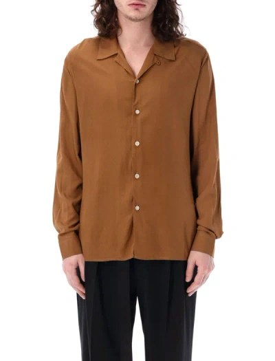 Cmmn Swdn Fluid Shirt In Brown