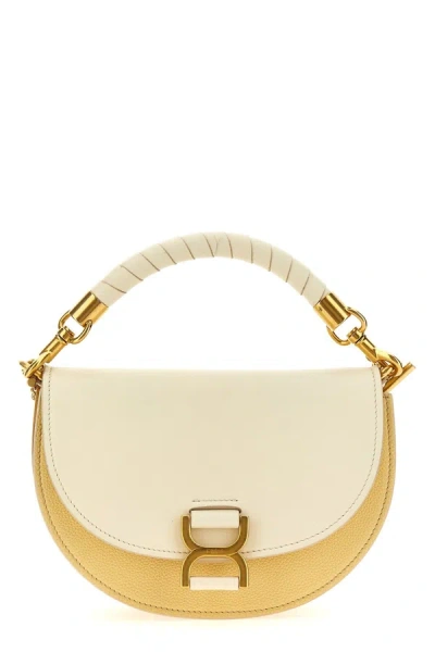 Chloé Marcie Handbag In Cream