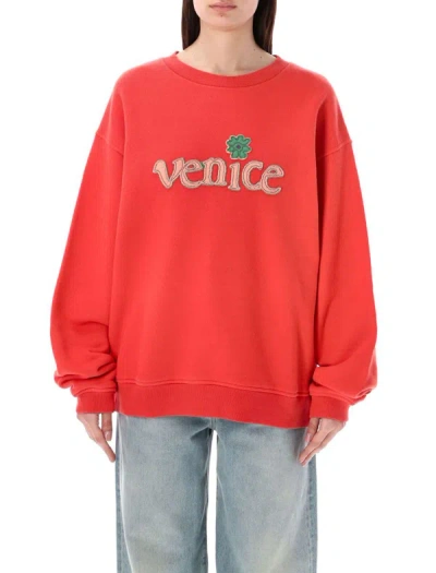 Erl Venice Sweatshirt In Red
