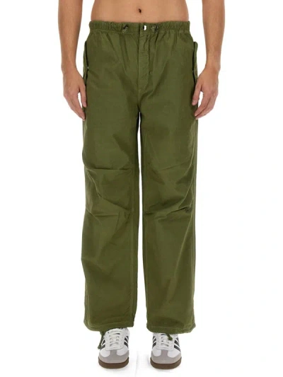 Amish Parachute Pants In Military Green