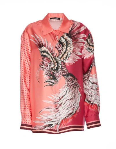 Roberto Cavalli Shirts In Fuchsia