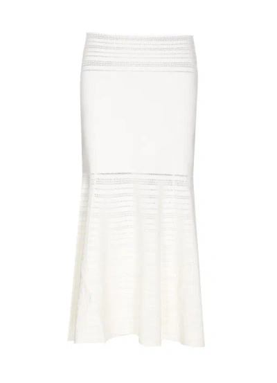 Victoria Beckham Skirts White In Bianco