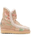 Mou Flower Boots In Neutrals