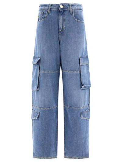 Jacob Cohen Riri Relaxed Fit Cargo Jeans In Blue