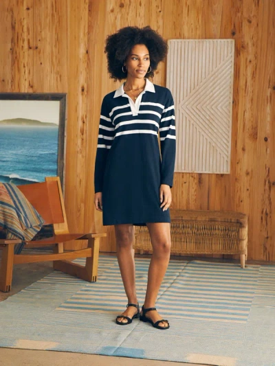 Faherty Rugby Jersey Dress In Cape May Stripe