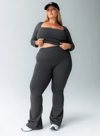 Princess Polly Active Integrity Activewear Yoga Pants In Grey