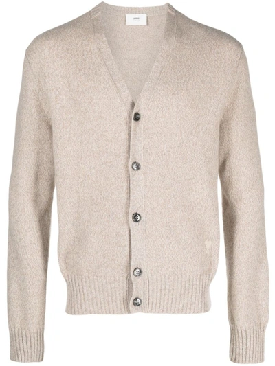 Ami Alexandre Mattiussi Ami Paris Jerseys & Knitwear In Beige