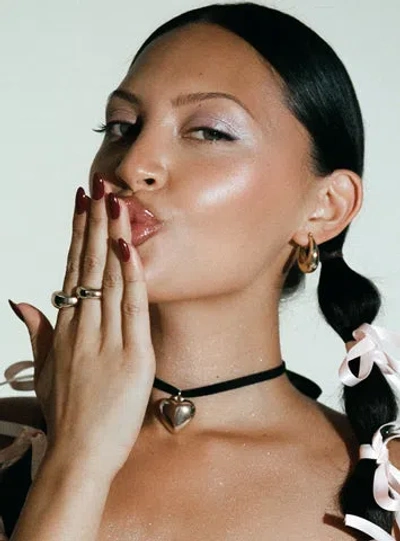 Princess Polly Meeks Necklace Black / Gold In Black/gold