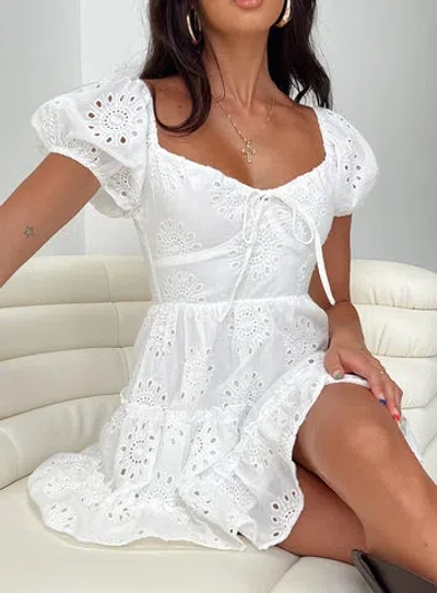 Princess Polly Lavine Mini Dress In White