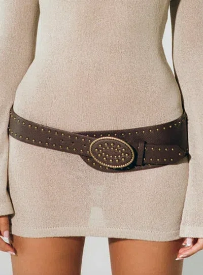 Princess Polly Elderwood Belt In Brown