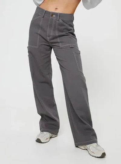Princess Polly Hellier Cargo Pant In Slate