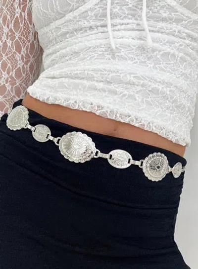 Princess Polly Kinzlee Belt In Silver