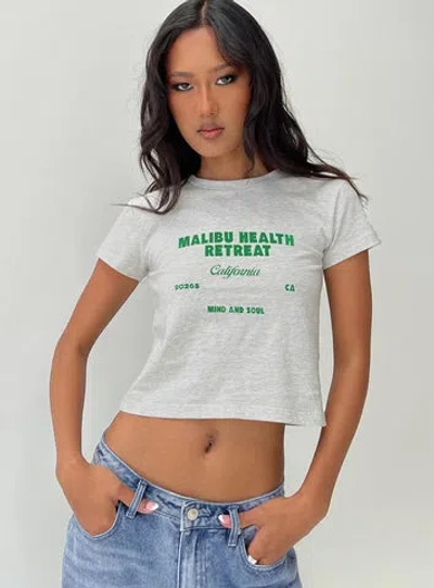 Princess Polly Malibu Retreat Tee In Grey